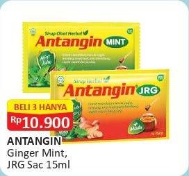 Promo Harga Antangin Obat Masuk Angin Ginger Mint, JRG 15 ml - Alfamart