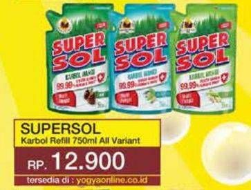 Promo Harga Supersol Karbol Wangi All Variants 800 ml - Yogya