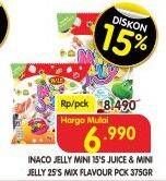 Promo Harga INACO Mini Jelly per 15 cup 15 gr - Superindo