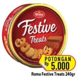 Promo Harga Roma Festive Treats 240 gr - Hypermart