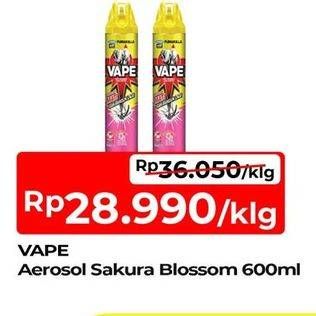 Promo Harga Fumakilla Vape Aerosol Sakura Blossom 600 ml - TIP TOP