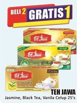 Promo Harga Teh Jawa Teh Celup Jasmine Tea, Black Tea, Vanilla per 25 pcs 2 gr - Hari Hari
