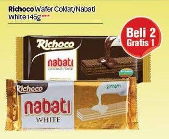 Promo Harga Nabati Richoco Wafer Chocolate / White  - Carrefour