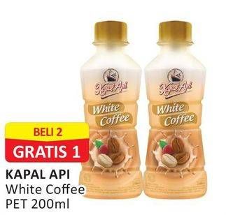 Promo Harga Kapal Api White Coffee Drink 200 ml - Alfamart
