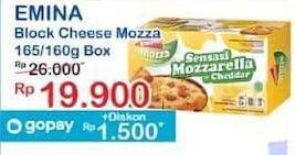 Promo Harga Emina Cheddar Cheese Mozza 165 gr - Indomaret