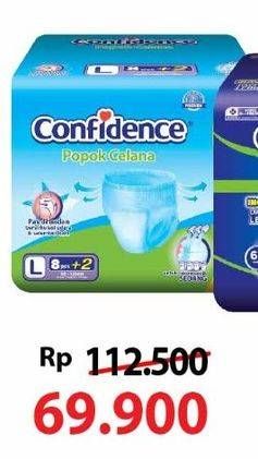 Promo Harga Confidence Adult Diapers Pants M10+2, L8+2 10 pcs - Alfamart