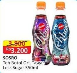 Promo Harga Sosro Teh Botol Original, Tawar, Less Sugar 350 ml - Alfamart