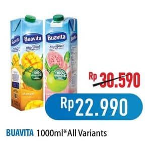 Promo Harga Buavita Fresh Juice All Variants 1000 ml - Hypermart