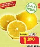 Promo Harga Lemon Lokal per 100 gr - Superindo