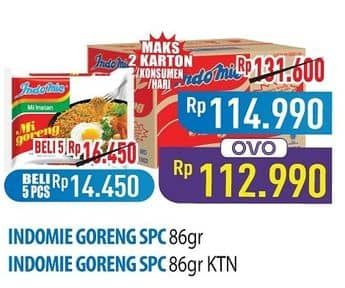 Promo Harga Indomie Mi Goreng Spesial per 40 pcs 85 gr - Hypermart