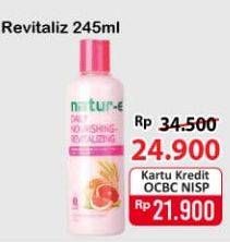 Promo Harga NATUR-E Hand Body Lotion Daily Nourishing Revitalizing 245 ml - Alfamart