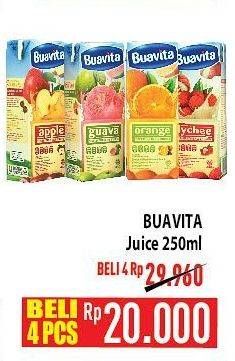 Promo Harga BUAVITA Fresh Juice 250 ml - Hypermart