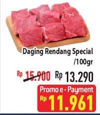 Promo Harga Daging Rendang Sapi Spesial per 100 gr - Hypermart