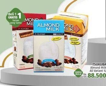Promo Harga TSUKUBA Almond Milk All Variants 1000 ml - LotteMart