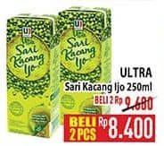 Promo Harga Ultra Sari Kacang Ijo 250 ml - Hypermart