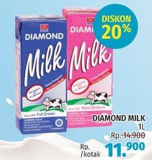 Promo Harga DIAMOND Milk UHT 1 ltr - LotteMart