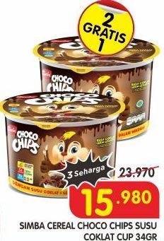 Promo Harga Simba Cereal Choco Chips Susu Coklat 37 gr - Superindo