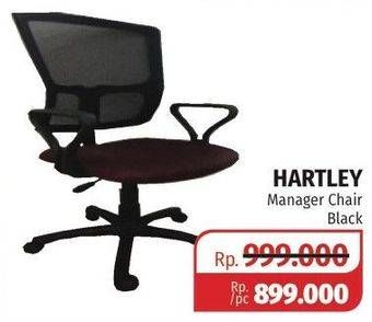 Promo Harga Hartley Manager Chair Black  - Lotte Grosir