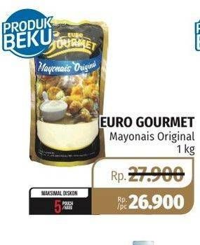 Promo Harga EURO GOURMET Mayonnaise Original 1 kg - Lotte Grosir
