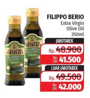 Promo Harga FILIPPO BERIO Olive Oil Extra Virgin 250 ml - Lotte Grosir