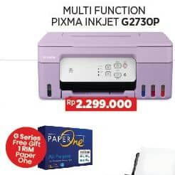 Canon Multi Function Pixma Inkjet G2730  Harga Promo Rp2.299.000, G Series Free Gift 1 RIM Paper One
