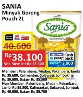 Promo Harga Sania Minyak Goreng 2000 ml - Alfamart