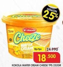 Promo Harga KOKOLA Wafer Cream Cheeze 252 gr - Superindo