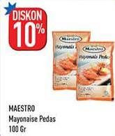 Promo Harga MAESTRO Mayonnaise Pedas 100 gr - Hypermart