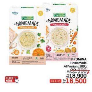 Promo Harga Promina Bubur Bayi Homemade All Variants 100 gr - LotteMart