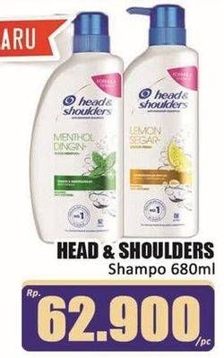 Promo Harga Head & Shoulders Shampoo 680 ml - Hari Hari