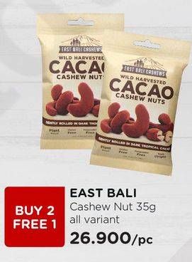 Promo Harga EAST BALI CASHEW Snack Kacang All Variants 35 gr - Watsons