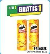 Promo Harga Pringles Potato Crisps Cheesy Cheese 107 gr - Hari Hari
