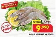 Promo Harga Udang Vanamae AK55-60 100 gr - Superindo