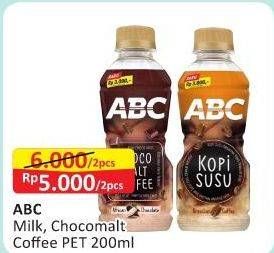 Promo Harga ABC Minuman Kopi Choco Malt Coffee, Milk Coffee 200 ml - Alfamart