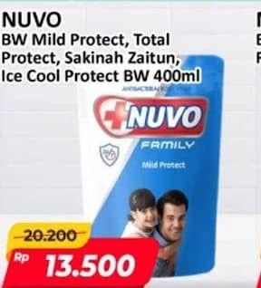 Promo Harga Nuvo Body Wash Mild Protect, Total Protect, Sakinah 400 ml - Alfamart