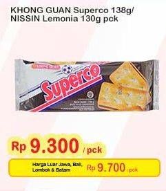 Promo Harga Khong Guan Superco/Nissin Lemonia  - Indomaret