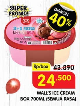 Promo Harga Walls Ice Cream All Variants 700 ml - Superindo