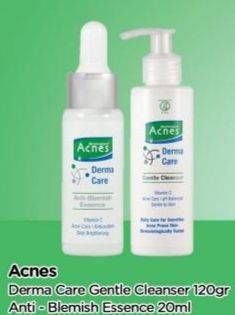Promo Harga ACNES Derma Care Gentle Cleanser/Anti Blemish Essence  - TIP TOP