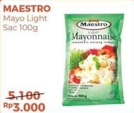 Promo Harga MAESTRO Mayonnaise Light 100 gr - Alfamart