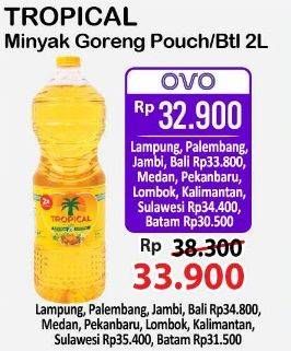 Promo Harga Tropical Minyak Goreng Pouch/Btl 2L  - Alfamart