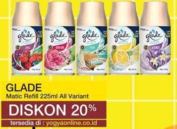 Promo Harga GLADE Matic Spray Refill All Variants 225 ml - Yogya