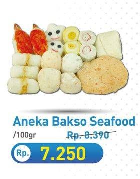 Promo Harga Aneka Bakso Seafood per 100 gr - Hypermart