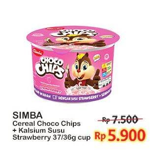 Promo Harga Simba Cereal Choco Chips Susu Strawberry 37 gr - Indomaret