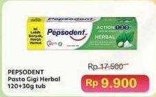 Promo Harga Pepsodent Pasta Gigi Action 123 Herbal 120 gr - Indomaret