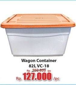 Promo Harga LION STAR Wagon Container VC-18 82000 ml - Hari Hari