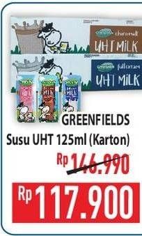 Promo Harga Greenfields UHT per 40 pcs 125 ml - Hypermart