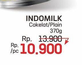 Promo Harga Indomilk Susu Kental Manis Plain, Cokelat 370 gr - LotteMart