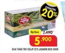 Promo Harga 2tang Teh Celup Jasmine Tea per 25 pcs 2 gr - Superindo