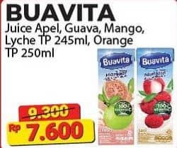 Promo Harga Buavita Fresh Juice Apple, Guava, Mango, Lychee, Orange 250 ml - Alfamart