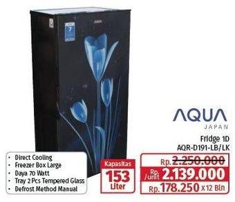 Promo Harga Aqua AQR-D191-LB/LK  - Lotte Grosir